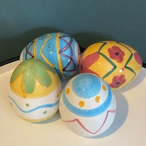 Set of 4 Ceramic Easter Eggs